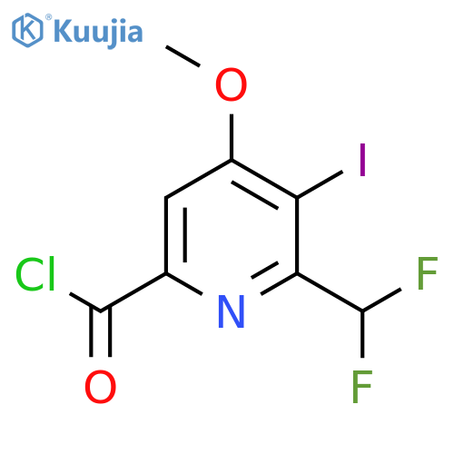2-(Difluoromethyl)-3-iodo-4-methoxypyridine-6-carbonyl chloride structure