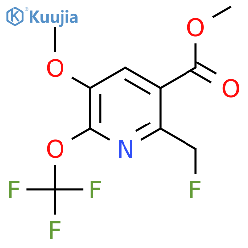 Methyl 2-(fluoromethyl)-5-methoxy-6-(trifluoromethoxy)pyridine-3-carboxylate structure
