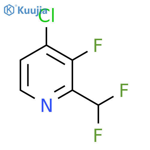 4-Chloro-2-(difluoromethyl)-3-fluoropyridine structure