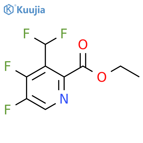 Ethyl 4,5-difluoro-3-(difluoromethyl)pyridine-2-carboxylate structure