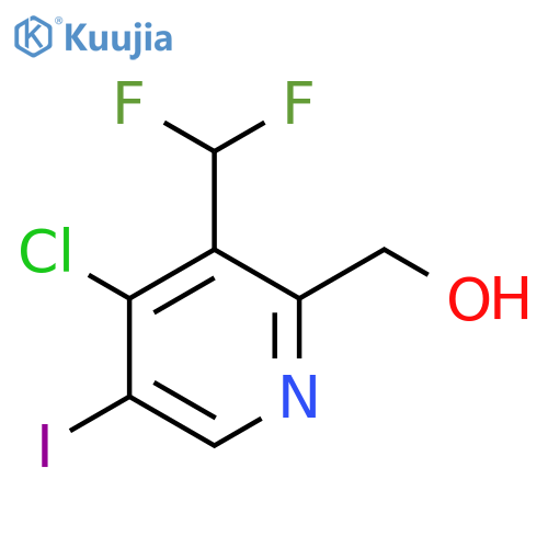 4-Chloro-3-(difluoromethyl)-5-iodopyridine-2-methanol structure