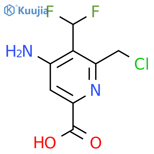 4-Amino-2-(chloromethyl)-3-(difluoromethyl)pyridine-6-carboxylic acid structure