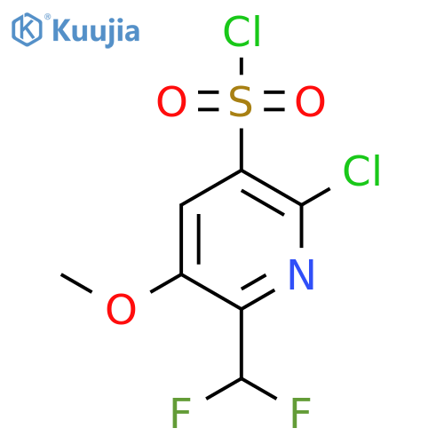 2-Chloro-6-(difluoromethyl)-5-methoxypyridine-3-sulfonyl chloride structure
