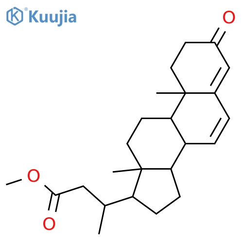 24-Nor-3-oxochola-4,6-dien-23-oic acid; Me ester structure