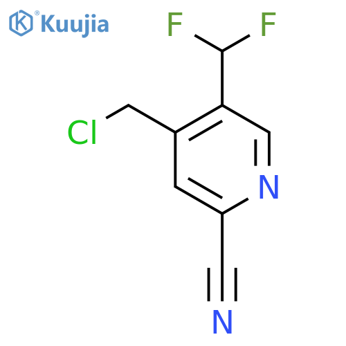 4-(Chloromethyl)-2-cyano-5-(difluoromethyl)pyridine structure
