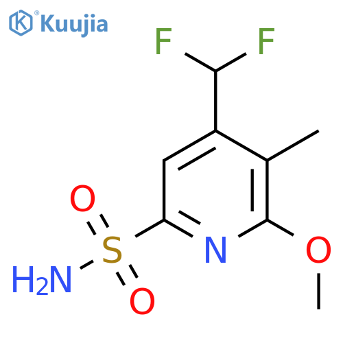 4-(Difluoromethyl)-2-methoxy-3-methylpyridine-6-sulfonamide structure