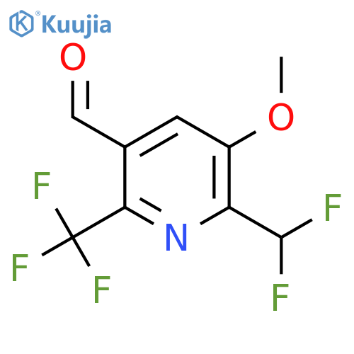 2-(Difluoromethyl)-3-methoxy-6-(trifluoromethyl)pyridine-5-carboxaldehyde structure
