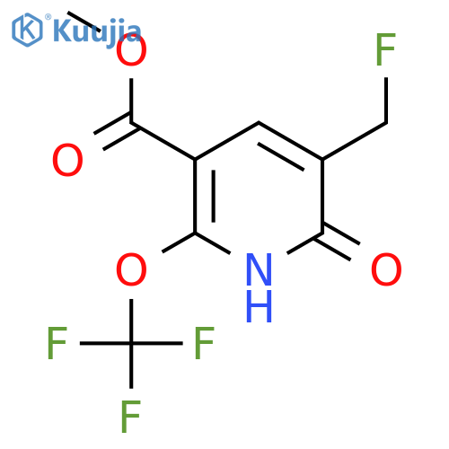 Methyl 3-(fluoromethyl)-2-hydroxy-6-(trifluoromethoxy)pyridine-5-carboxylate structure