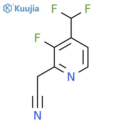 4-(Difluoromethyl)-3-fluoropyridine-2-acetonitrile structure