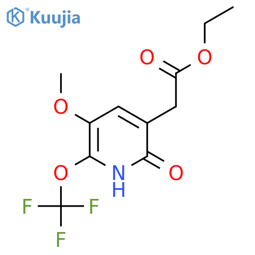 Ethyl 2-hydroxy-5-methoxy-6-(trifluoromethoxy)pyridine-3-acetate structure