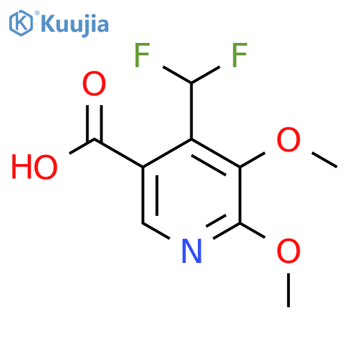 4-(Difluoromethyl)-2,3-dimethoxypyridine-5-carboxylic acid structure