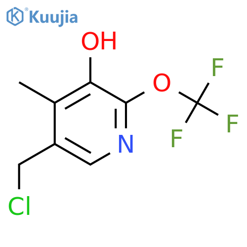 5-(Chloromethyl)-3-hydroxy-4-methyl-2-(trifluoromethoxy)pyridine structure