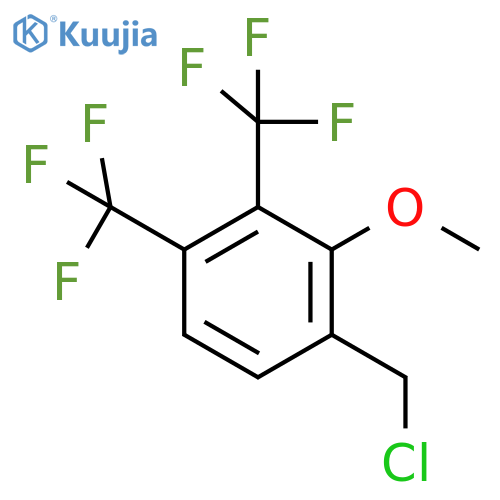 3,4-Bis(trifluoromethyl)-2-methoxybenzyl chloride structure