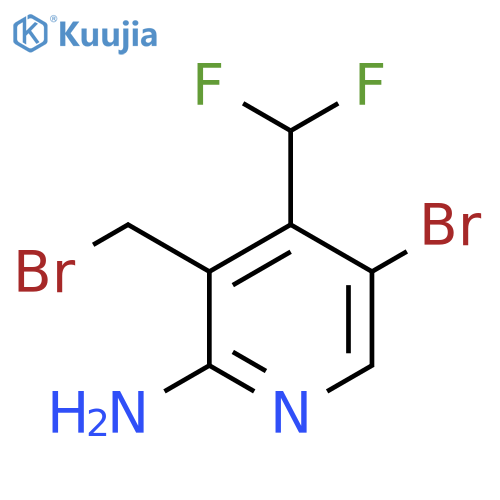 2-Amino-5-bromo-3-(bromomethyl)-4-(difluoromethyl)pyridine structure
