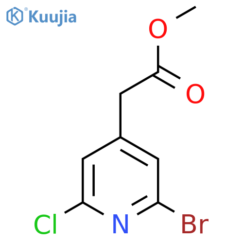 Methyl 2-bromo-6-chloropyridine-4-acetate structure