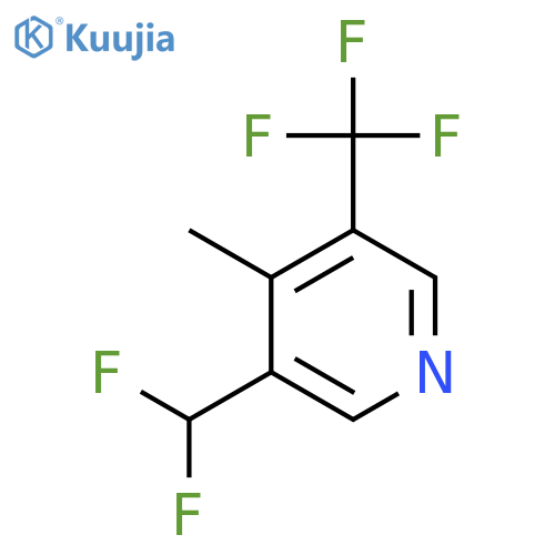 3-(Difluoromethyl)-4-methyl-5-(trifluoromethyl)pyridine structure
