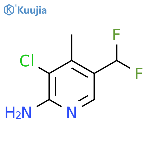 2-Amino-3-chloro-5-(difluoromethyl)-4-methylpyridine structure