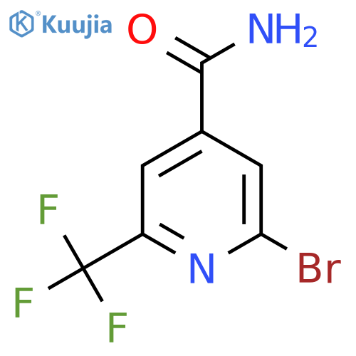 2-Bromo-6-(trifluoromethyl)isonicotinamide structure