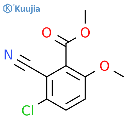 Methyl 3-chloro-2-cyano-6-methoxybenzoate structure