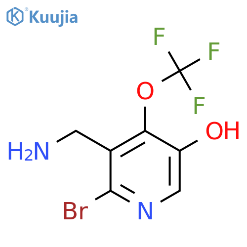 3-(Aminomethyl)-2-bromo-5-hydroxy-4-(trifluoromethoxy)pyridine structure