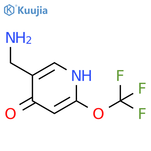 5-(Aminomethyl)-4-hydroxy-2-(trifluoromethoxy)pyridine structure