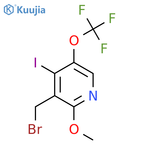 3-(Bromomethyl)-4-iodo-2-methoxy-5-(trifluoromethoxy)pyridine structure