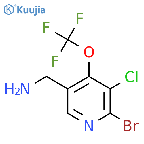 5-(Aminomethyl)-2-bromo-3-chloro-4-(trifluoromethoxy)pyridine structure