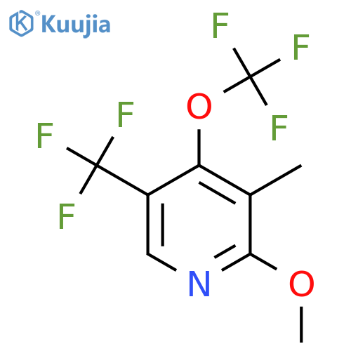 2-Methoxy-3-methyl-4-(trifluoromethoxy)-5-(trifluoromethyl)pyridine structure