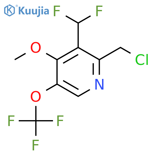 2-(Chloromethyl)-3-(difluoromethyl)-4-methoxy-5-(trifluoromethoxy)pyridine structure