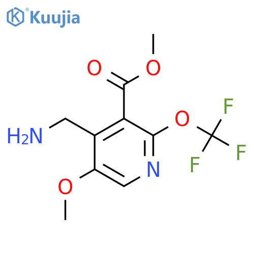 Methyl 4-(aminomethyl)-5-methoxy-2-(trifluoromethoxy)pyridine-3-carboxylate structure