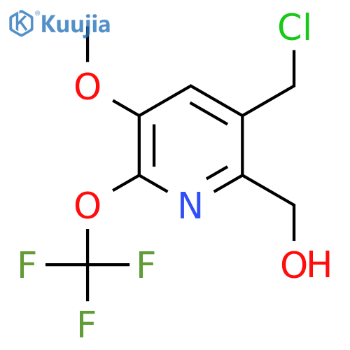3-(Chloromethyl)-5-methoxy-6-(trifluoromethoxy)pyridine-2-methanol structure