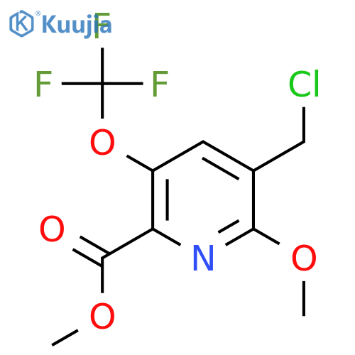 Methyl 3-(chloromethyl)-2-methoxy-5-(trifluoromethoxy)pyridine-6-carboxylate structure