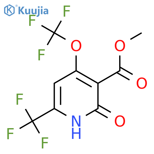 Methyl 2-hydroxy-4-(trifluoromethoxy)-6-(trifluoromethyl)pyridine-3-carboxylate structure