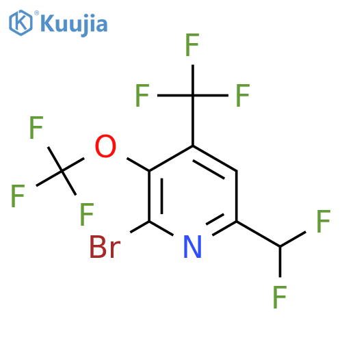 2-Bromo-6-(difluoromethyl)-3-(trifluoromethoxy)-4-(trifluoromethyl)pyridine structure