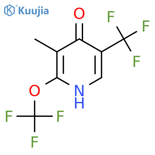 4-Hydroxy-3-methyl-2-(trifluoromethoxy)-5-(trifluoromethyl)pyridine structure