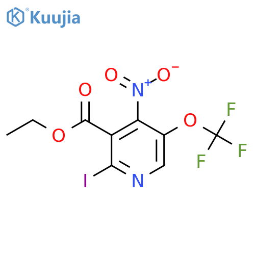 Ethyl 2-iodo-4-nitro-5-(trifluoromethoxy)pyridine-3-carboxylate structure