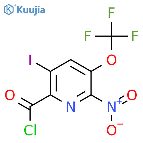 5-Iodo-2-nitro-3-(trifluoromethoxy)pyridine-6-carbonyl chloride structure