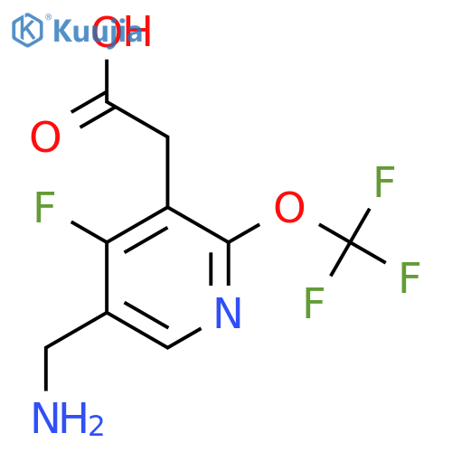 5-(Aminomethyl)-4-fluoro-2-(trifluoromethoxy)pyridine-3-acetic acid structure