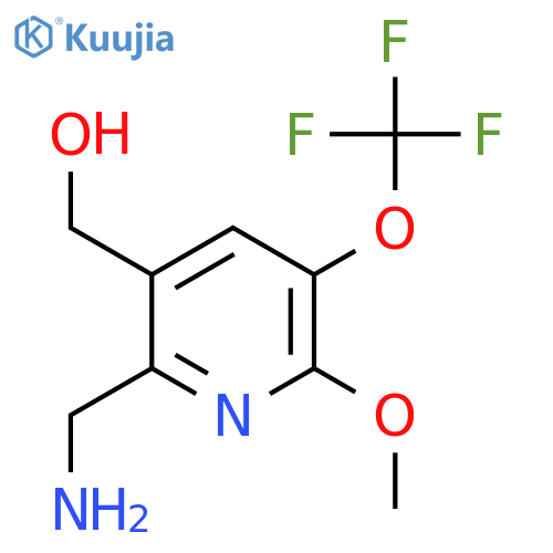2-(Aminomethyl)-6-methoxy-5-(trifluoromethoxy)pyridine-3-methanol structure
