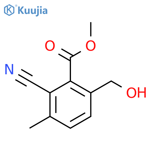 Methyl 2-cyano-6-hydroxymethyl-3-methylbenzoate structure