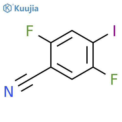 Benzonitrile, 2,5-difluoro-4-iodo- structure