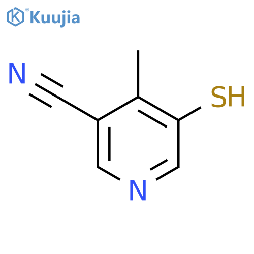 5-Mercapto-4-methylnicotinonitrile structure
