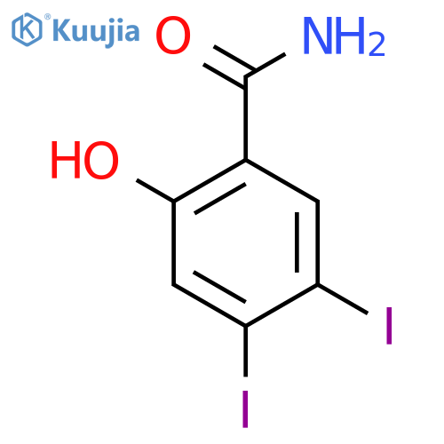 4,5-Diiodo-2-hydroxybenzamide structure