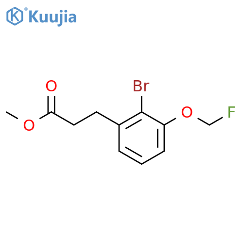 Methyl 3-(2-bromo-3-(fluoromethoxy)phenyl)propanoate structure