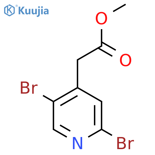 Methyl 2,5-dibromopyridine-4-acetate structure