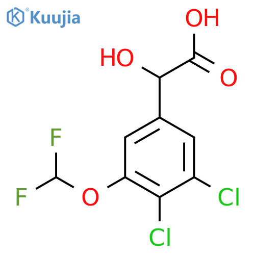 3,4-Dichloro-5-(difluoromethoxy)mandelic acid structure