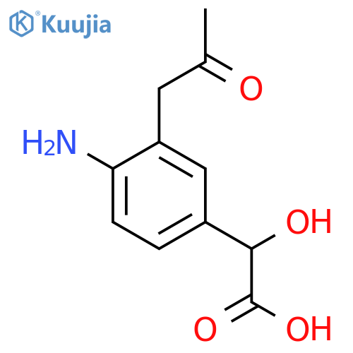 4-Amino-3-(2-oxopropyl)mandelic acid structure