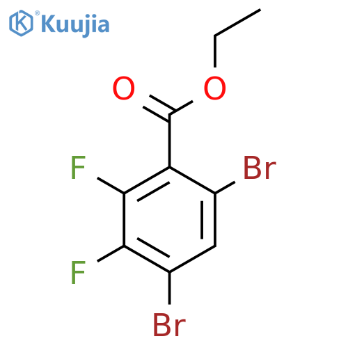 Ethyl 4,6-dibromo-2,3-difluorobenzoate structure
