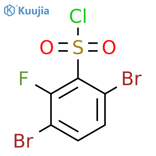 3,6-Dibromo-2-fluorobenzenesulfonyl chloride structure