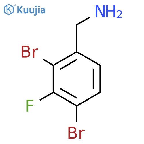 2,4-Dibromo-3-fluorobenzylamine structure
